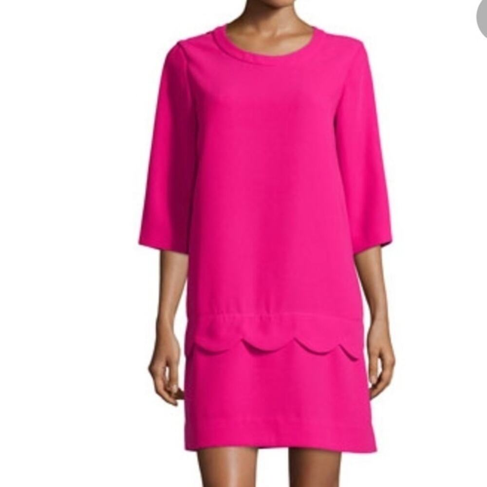 Kate Spade Scalloped Hem Dress wedding Guest Bridal Shower Summer Party